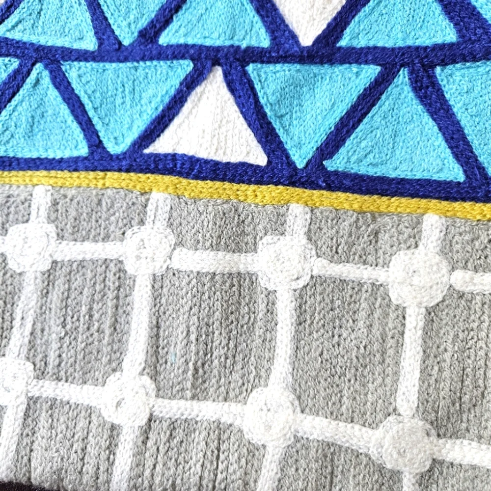 WEST ELM Embroidered Throw Pillow Cover 12